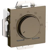 Терморегулятор механический с датчиком без рамки Systeme Electric AtlasDesign 0С +45С шампань картинка